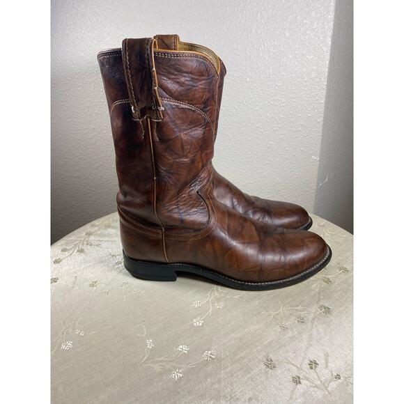 JUSTIN MEN'S CHESTNUT MARBLED DEERLITE ROPER Size 6.5 E 3163 - Picture 3 of 9